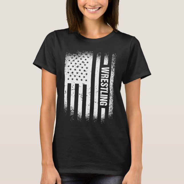 Camiseta Deporte Us Flag Wrestling  4 (Anverso)