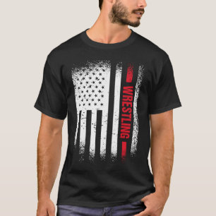 Camiseta Deporte Us Flag Wrestling 6