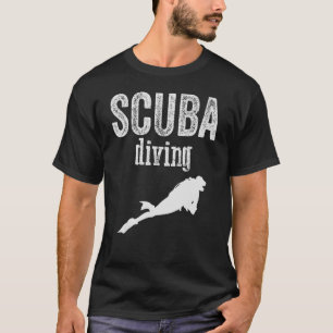 Camiseta Deporte vintage Scuba Buceo Scuba Hombre de buceo 