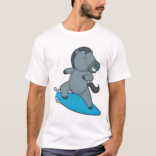 Camiseta Deportes acuáticos de caballos Surfer (Anverso)