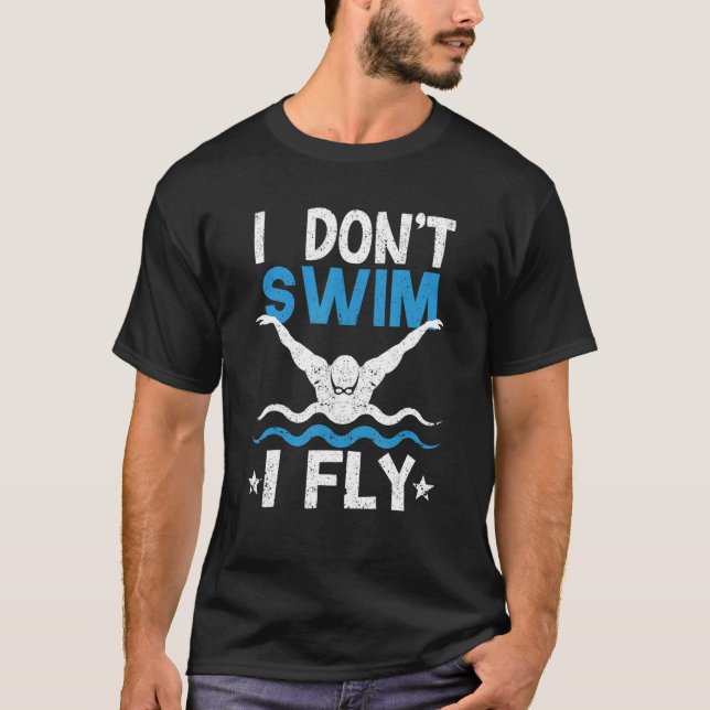 Camiseta Deportes acuáticos de natación de mariposa que no  (Anverso)