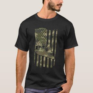 Camiseta Deportes Acuáticos Jet Ski Bandera Estadounidense