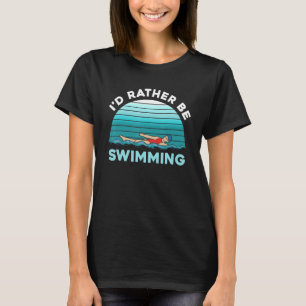 Camiseta Deportes Acuáticos Swimmer Atleta Equipo De Nataci