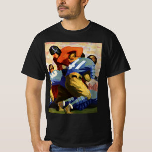 Camiseta Deportes Antiguos, Jugadores de Fútbol en un Parti
