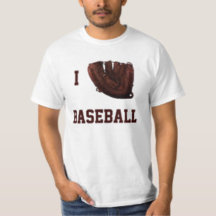 Camiseta Deportes Antiguos, Me Encanta el Béisbol, Guante d