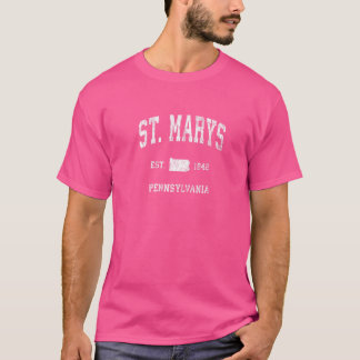 Camiseta Deportes atléticos vintage de St Marys Pennsylvani