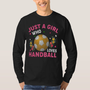 Camiseta Deportes Balonmano Solo Una Chica Que Ama Balonman