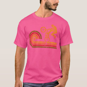 Camiseta Deportes Bmx Silhouette Extreme De Los Años 1970