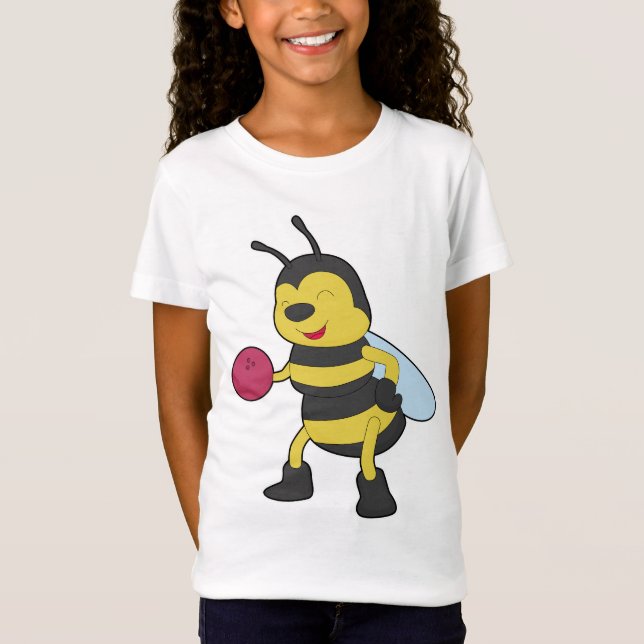 Camiseta Deportes Bola de bolos Abeja (Anverso)