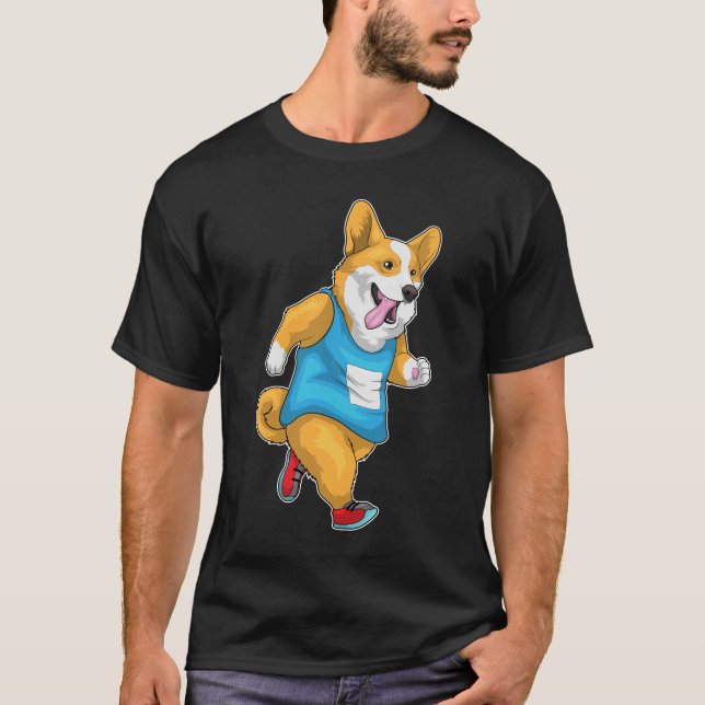 Camiseta Deportes Corgi Runner (Anverso)