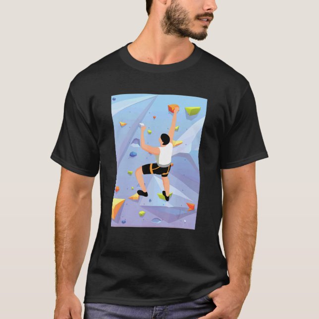 Camiseta Deportes de acción de escalada en pared interior (Anverso)
