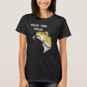 Camiseta Deportes de afición al cebo de pescado loco