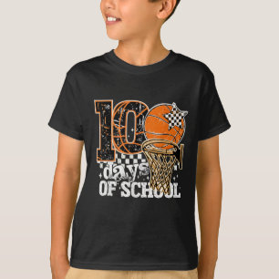 Camiseta Deportes de baloncesto divertido vintage 100 días