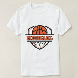 Camiseta Deportes de baloncesto negro Naranja de Guay