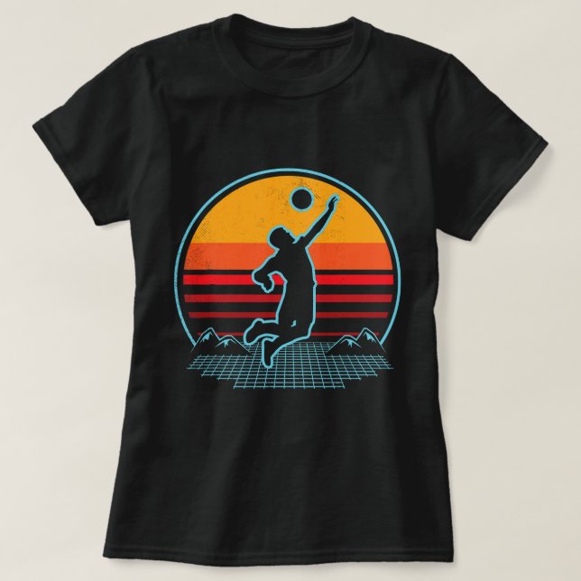 Camiseta Deportes de baloncesto Retro Sunset estético dra (Diseño del anverso)