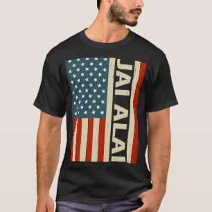 Camiseta deportes de balonmano usa bandera jai alai jugador