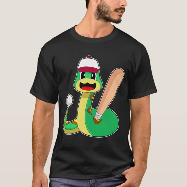 Camiseta Deportes de Béisbol de serpiente (Anverso)