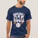 Camiseta deportes de béisbol genial Arte de palabra de papá (Anverso)