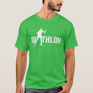 Camiseta Deportes de biatlón Biatleta Biatlones retro