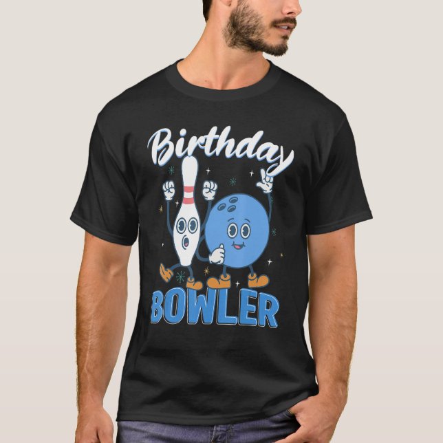Camiseta Deportes de Birthday Bowler Bowler Bowler Bowling  (Anverso)