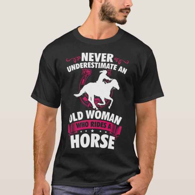 Camiseta Deportes de caballos mustang (Anverso)
