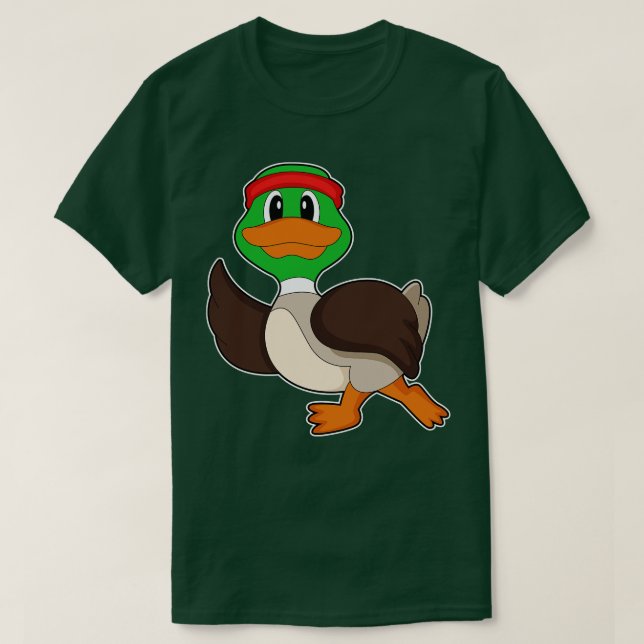 Camiseta Deportes de carreras de pato 2 (Diseño del anverso)