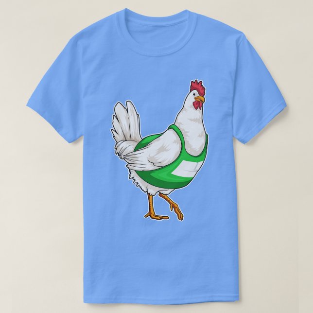 Camiseta Deportes de carreras de pollo (Diseño del anverso)