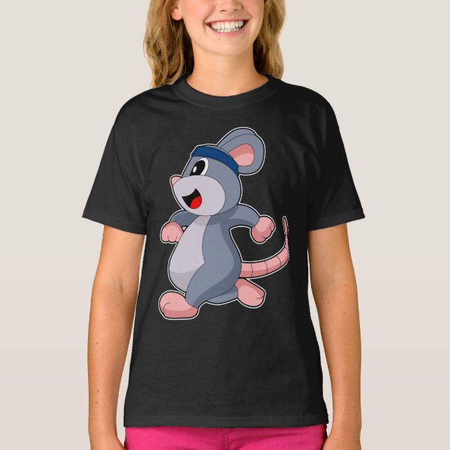 Camiseta Deportes de carreras de ratón (Anverso)