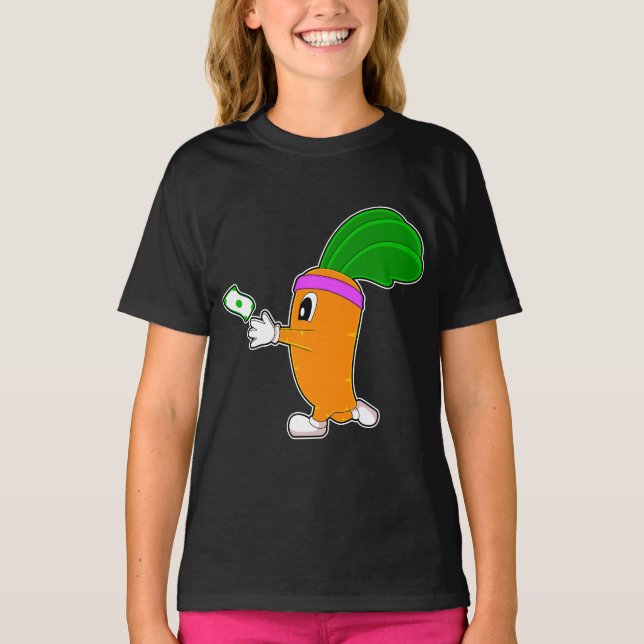 Camiseta Deportes de carreras de zanahorias (Anverso)