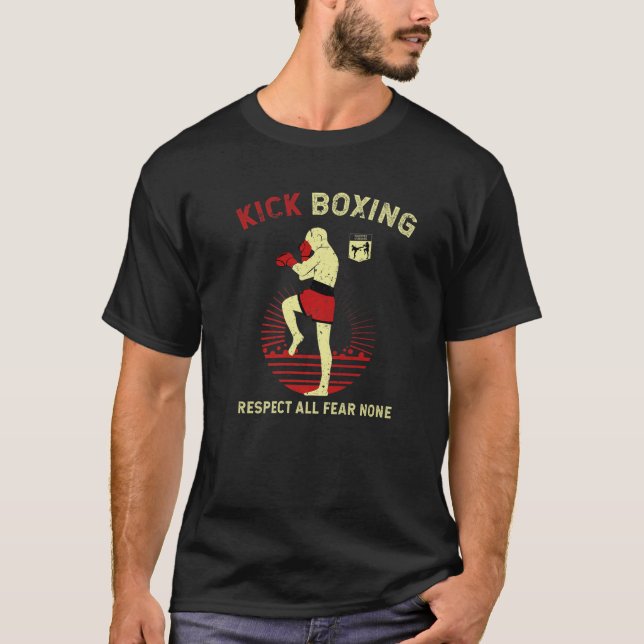Camiseta Deportes de combate MMA Kickboxing Muay Thai (Anverso)
