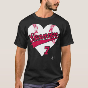 Camiseta Deportes de Dansby Swanson Baseball Heart 90