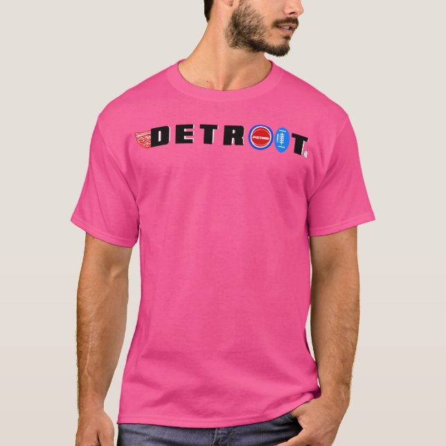 Camiseta Deportes de Detroit (Anverso)