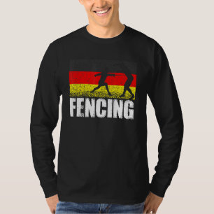 Camiseta Deportes de esgrima Alemania Bandera Atletas Esgri