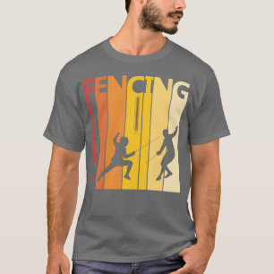 Camiseta Deportes de esgrima vintage de los años 80 amigos