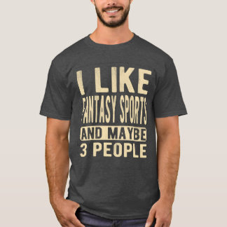 Camiseta Deportes de fantasía Diciendo amigos