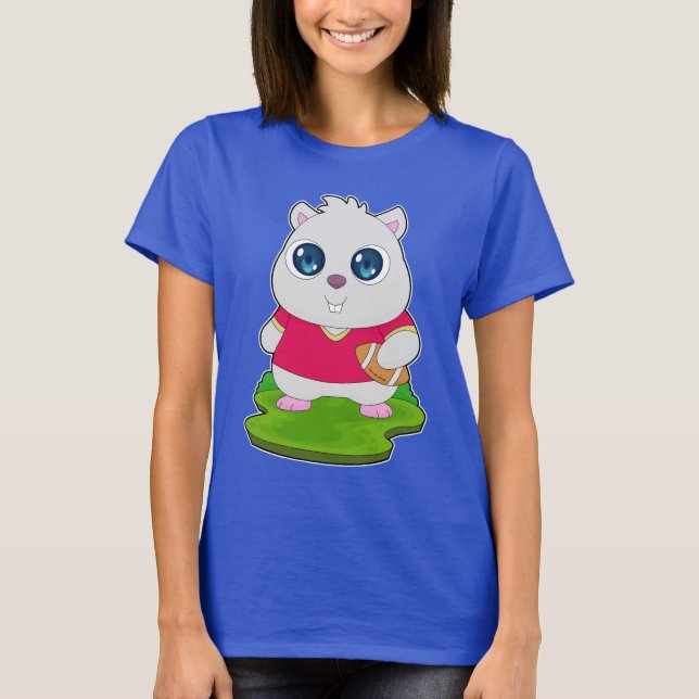 Camiseta Deportes de fútbol americano de Hamster (Anverso)