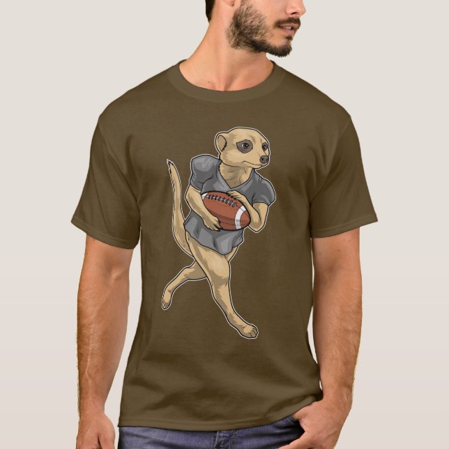 Camiseta Deportes De Fútbol Americano De Meerkat (Anverso)
