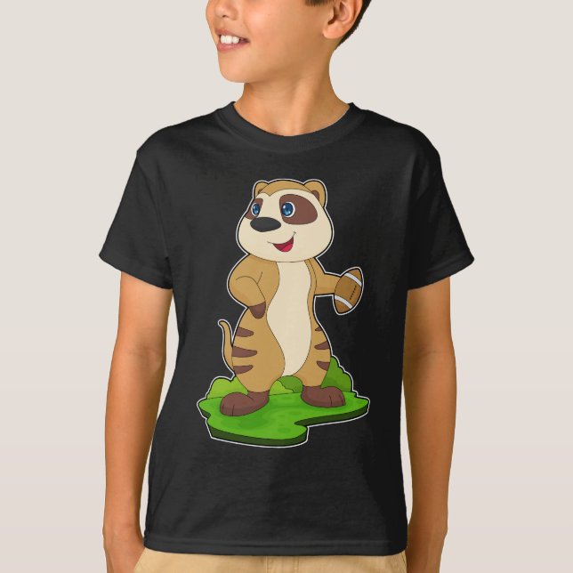 Camiseta Deportes De Fútbol Americano De Meerkat (Anverso)