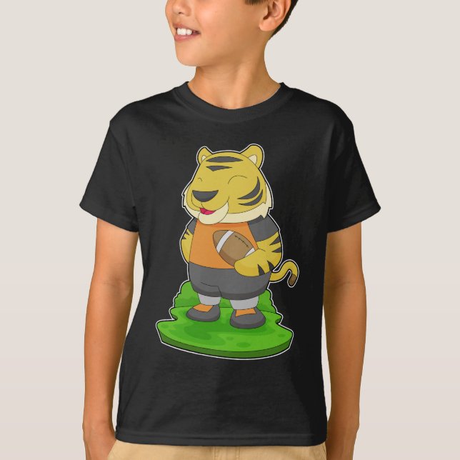 Camiseta Deportes de fútbol americano de tigre (Anverso)