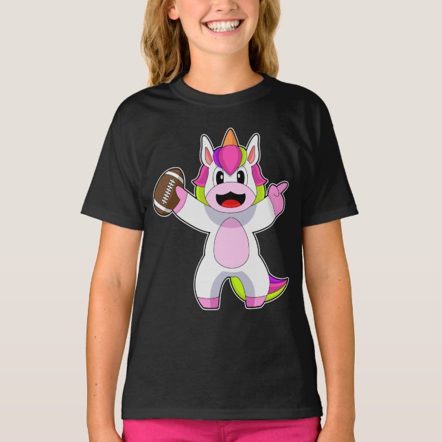 Camiseta Deportes de fútbol americano de Unicornio (Anverso)