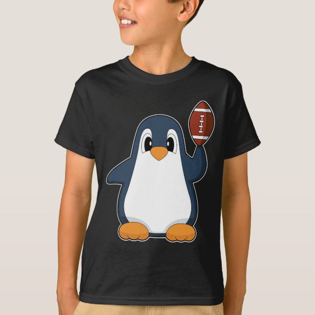 Camiseta Deportes de fútbol americano pingüino (Anverso)
