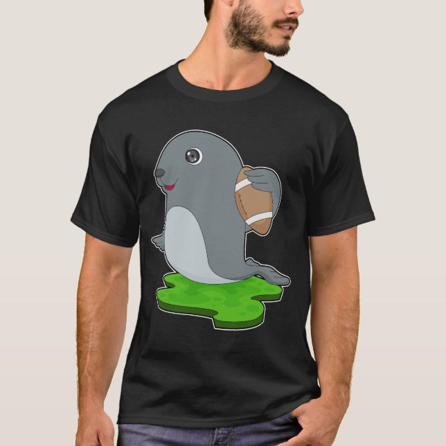 Camiseta Deportes de fútbol americano Seal (Anverso)