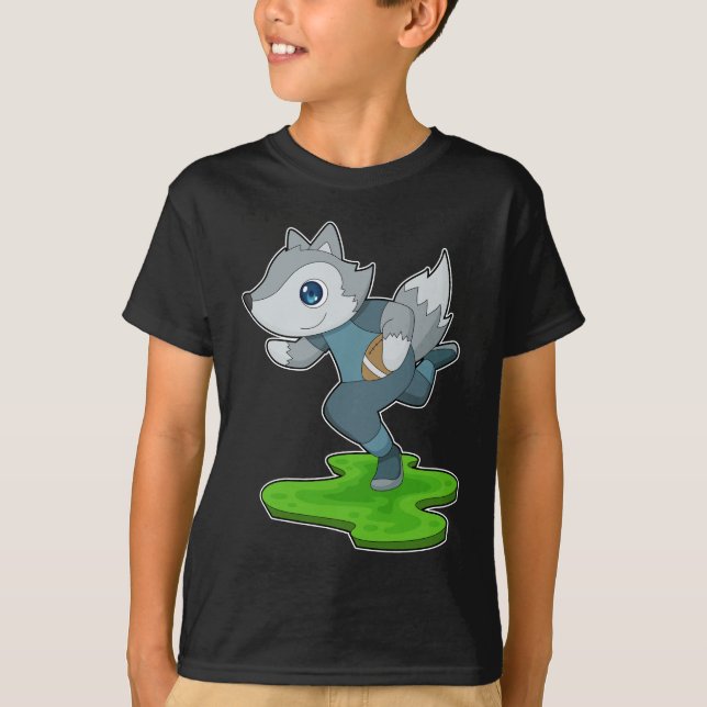 Camiseta Deportes de fútbol americano Wolf (Anverso)