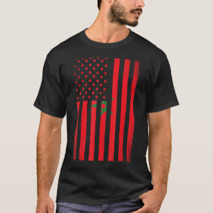 Camiseta Deportes de fútbol de Bandera de Marruecos