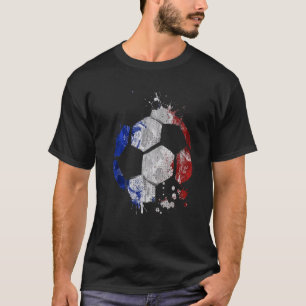 Camiseta Deportes de fútbol de bandera francesa