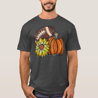 Camiseta Deportes De Fútbol De Calabaza De Girasol Vibes De