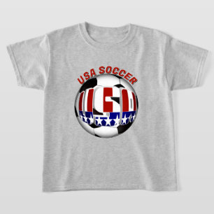 Camiseta Deportes de Fútbol Patriótico de EE. UU.