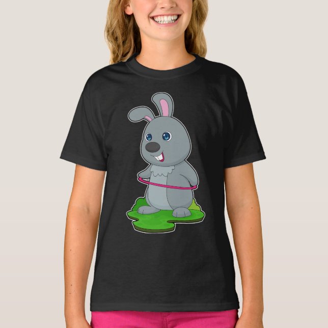 Camiseta Deportes de gimnasia de conejo (Anverso)