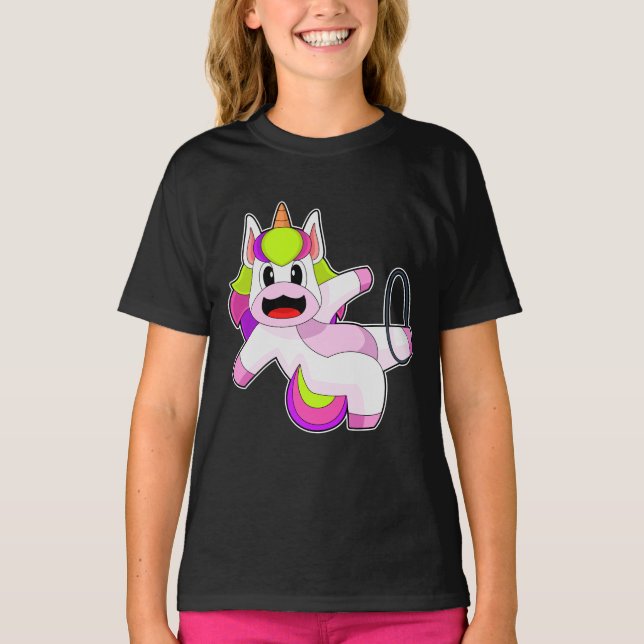 Camiseta Deportes de gimnasia de gimnasia de Unicorn (Anverso)