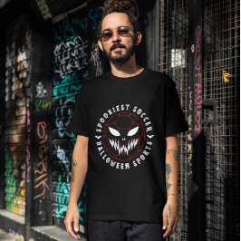 Camiseta Deportes de halloween de fútbol esquivados
